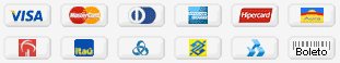 Visa, Mastercard, Dinners, Itaú, Bradesco, Elo